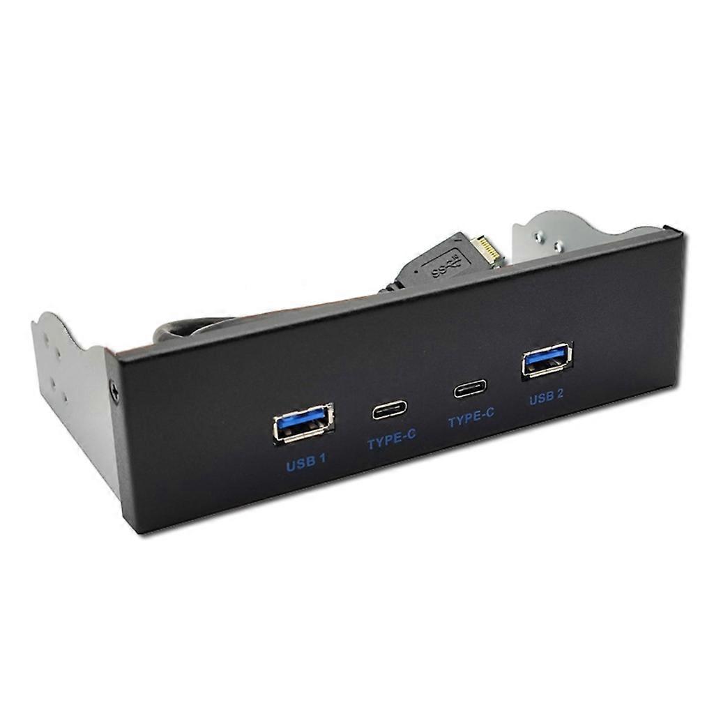 USB3.2 Front Panel Hub Two External Usb3.0 Port Sturdy Metal Construction