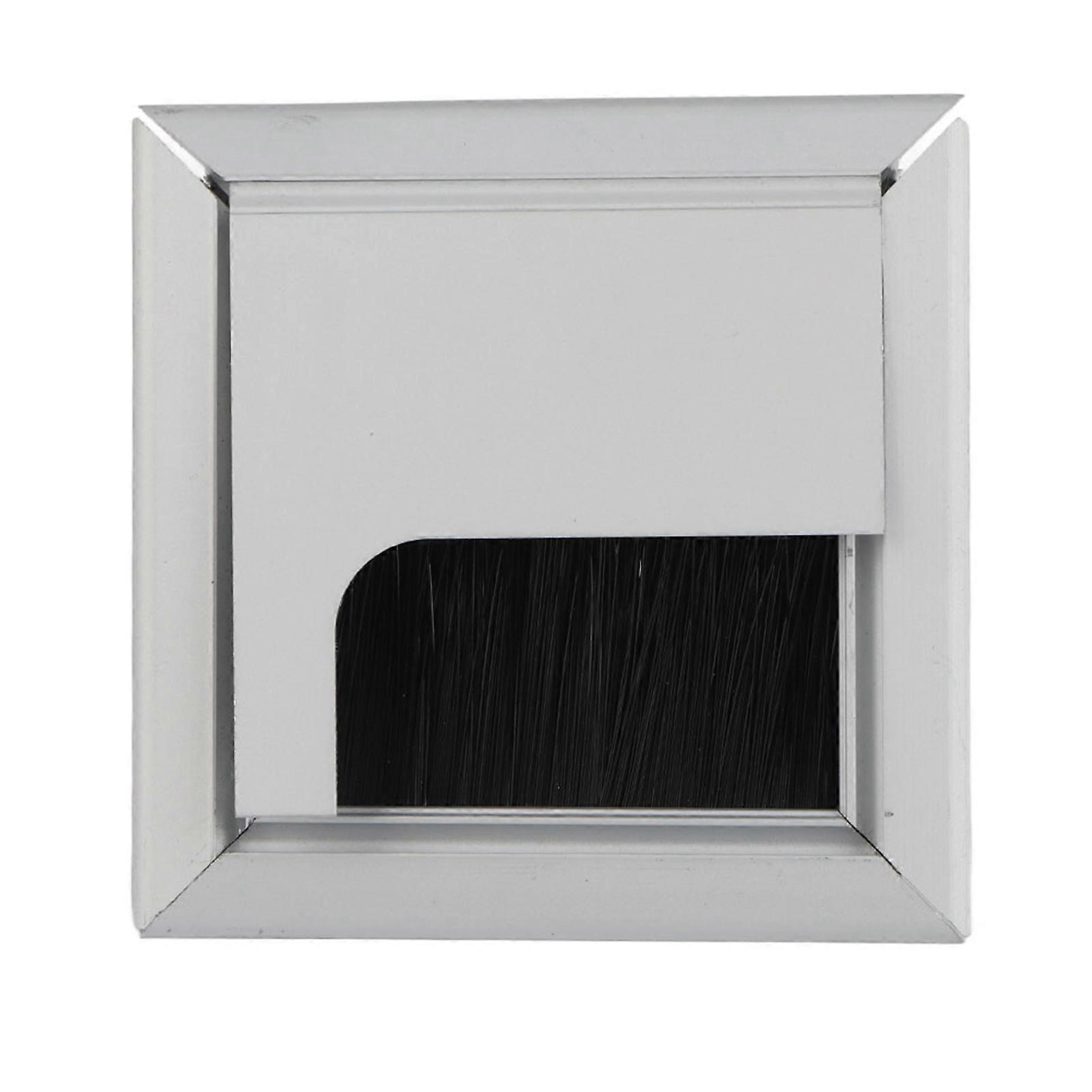 Square Aluminium Desk Computer Wire Cable Tidy Outlet Insert Hole Top Cover