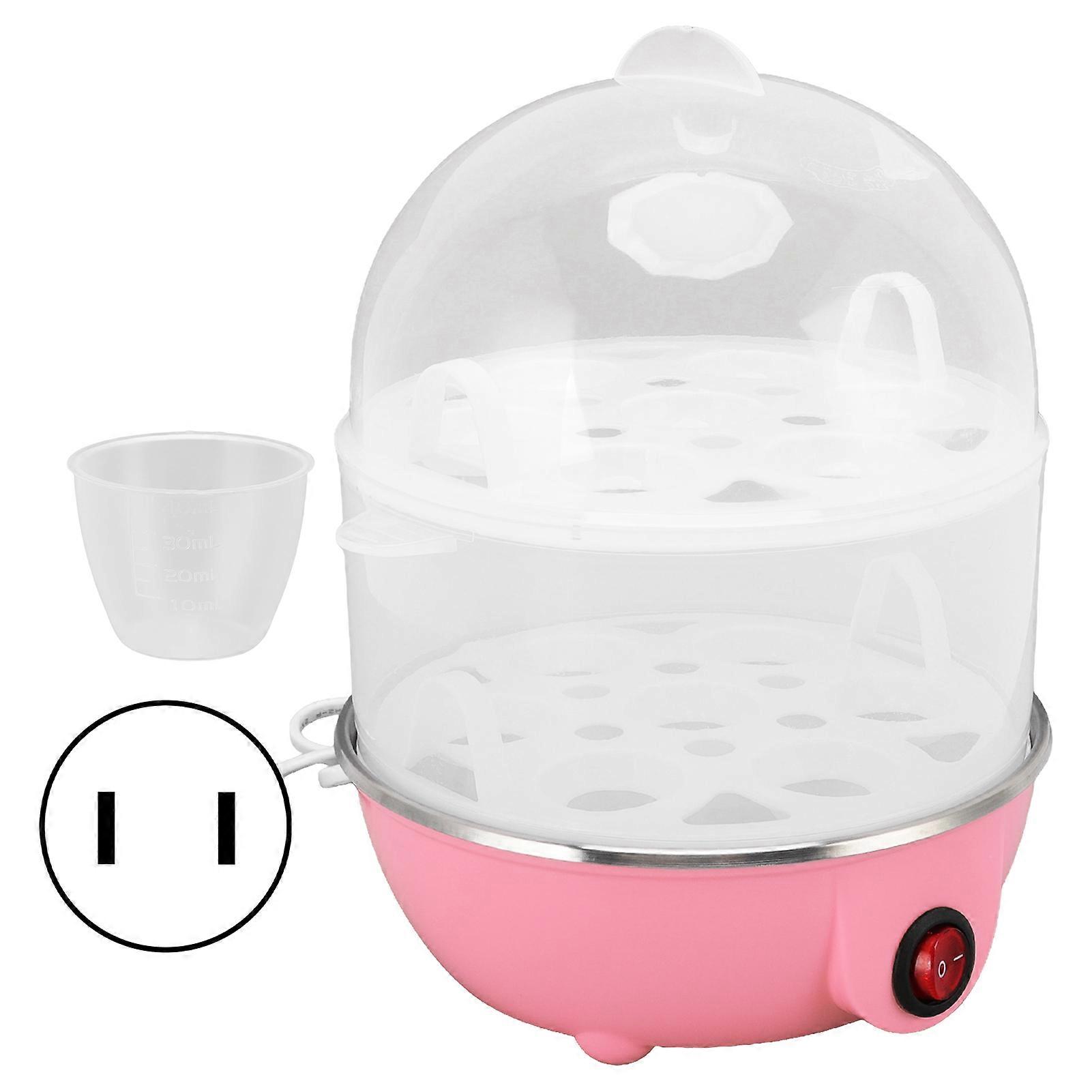 Home Egg Cooker 350W 2 Layers 14Pcs Eggs A Time Auto Power Off Safe Durable PP Egg Boiler With Measuring Cup for Home