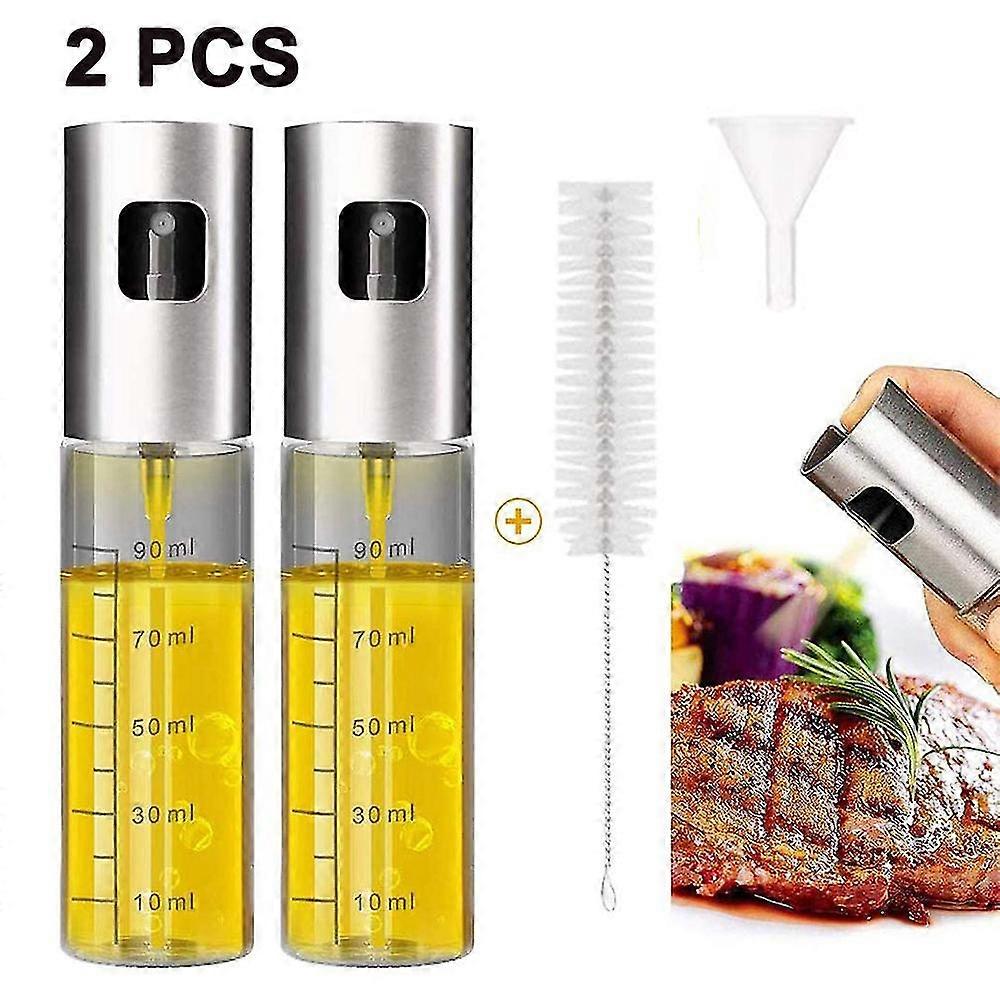 Oil Sprayer With Scale, 4 In 1 Refillable Oil And Vinegar Bottle