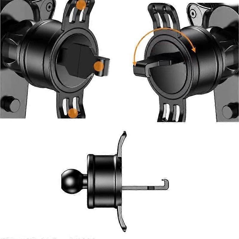 Montaje en salida de aire de coche, 17mm, Clip de salida de aire de coche, soporte de telfono Ultra estable, Universal, cabeza de bola de 17mm
