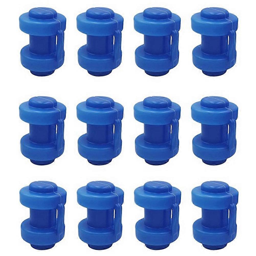 12 Pcs Trampoline Caps 25 mm,Trampoline End Caps for Attaching the Safety Net to the Net Poles of t