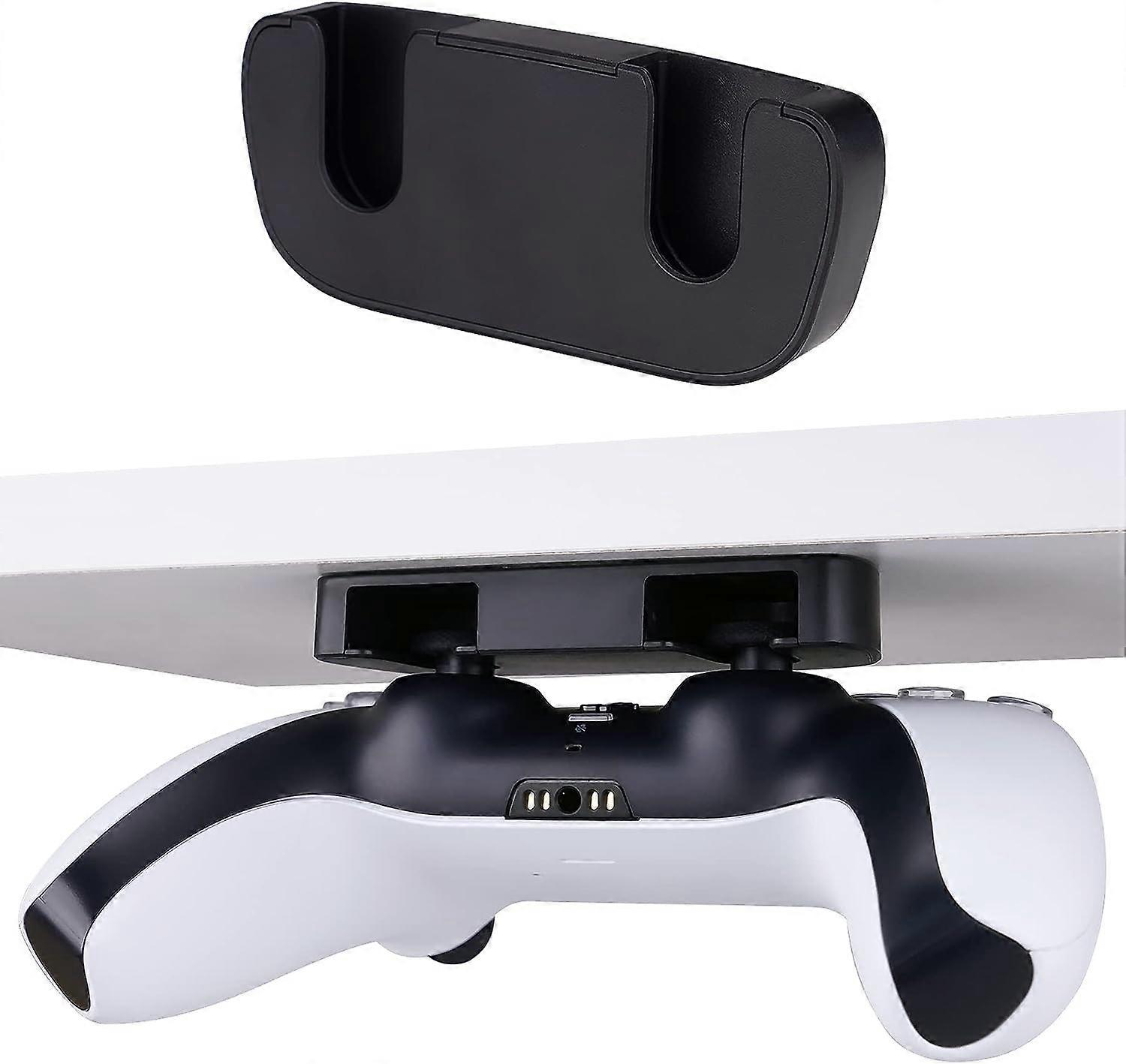 Desktop Stand for PS5 for PS4, Under Table Stand for PS5 Controller, Controller Stand Compatible with PS5, Accessories for PS4 Controller-Black