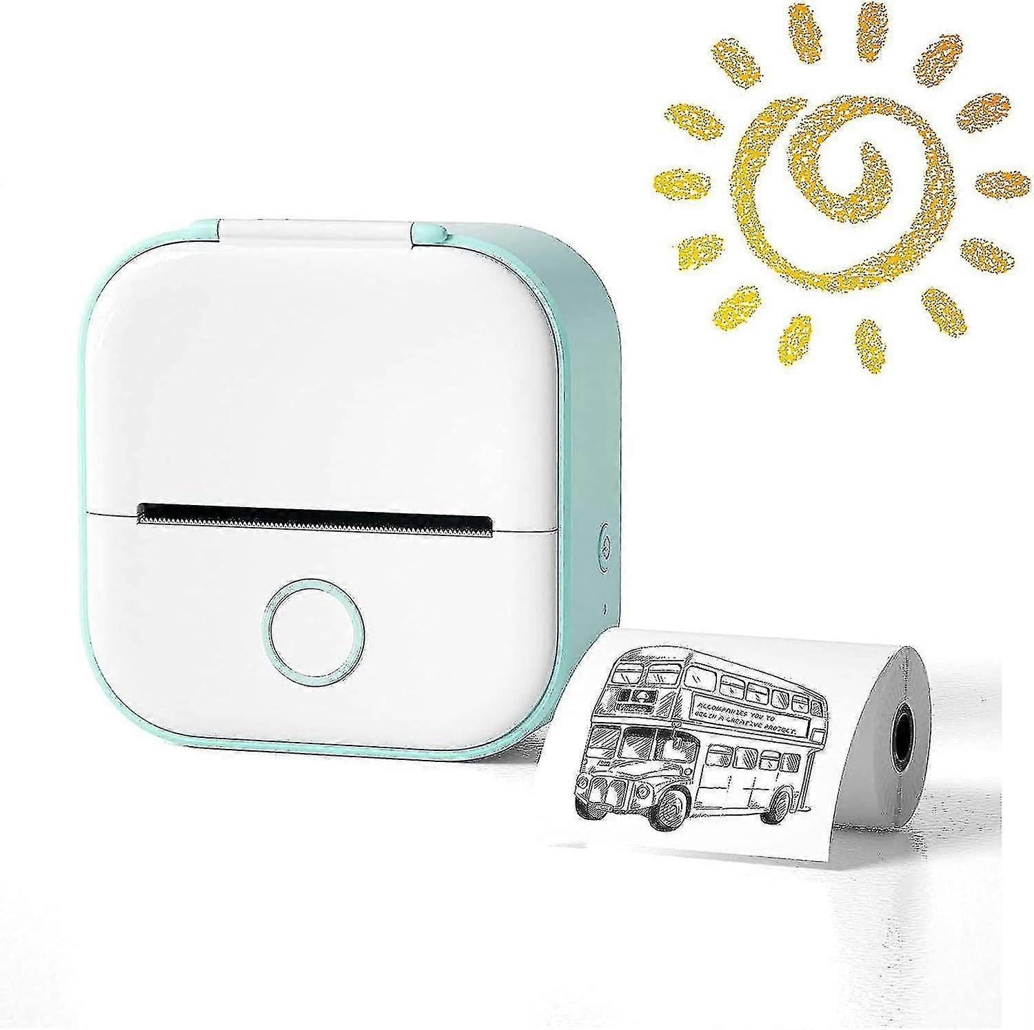 Note Buddy Printer, 2023 New Notebuddy Mini Portable Printer, Doodle Dash Pocket Printer (green)