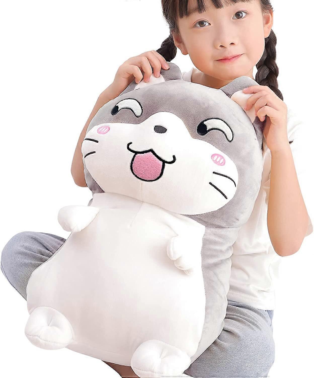 15.7 "ハムスターぬいぐるみぬいぐるみかわいいアニメボディソフト枕人形カワイイマウスぬいぐるみ子供の誕生日、バレンタインへの素晴らしい贈り物(Gray01)