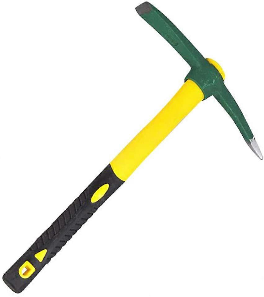 Mockock mit Kunststoffgriff, Spitzhacke, Pickel, Mockock-Pick, Axt, Hacke für Garten, Blumenbeete, Bepflanzung, Prospektion, Camping (S – Grün)