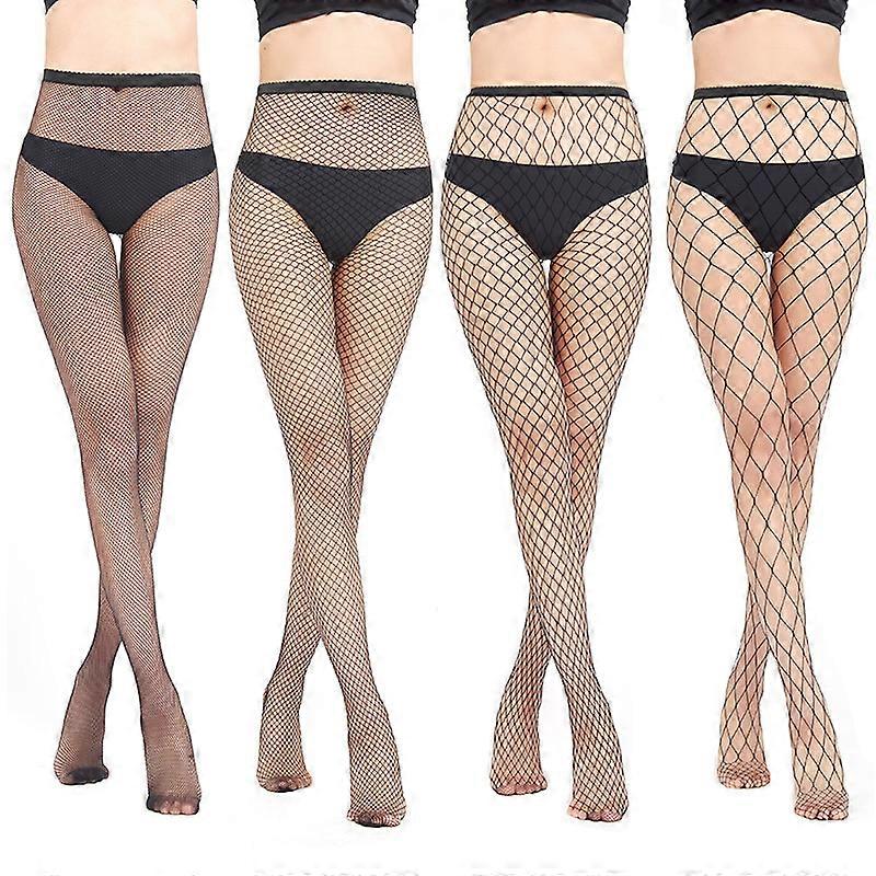Yüksek Bel Örgü Çorap Seksi Uyluk Yüksek Çorap 4 Çift