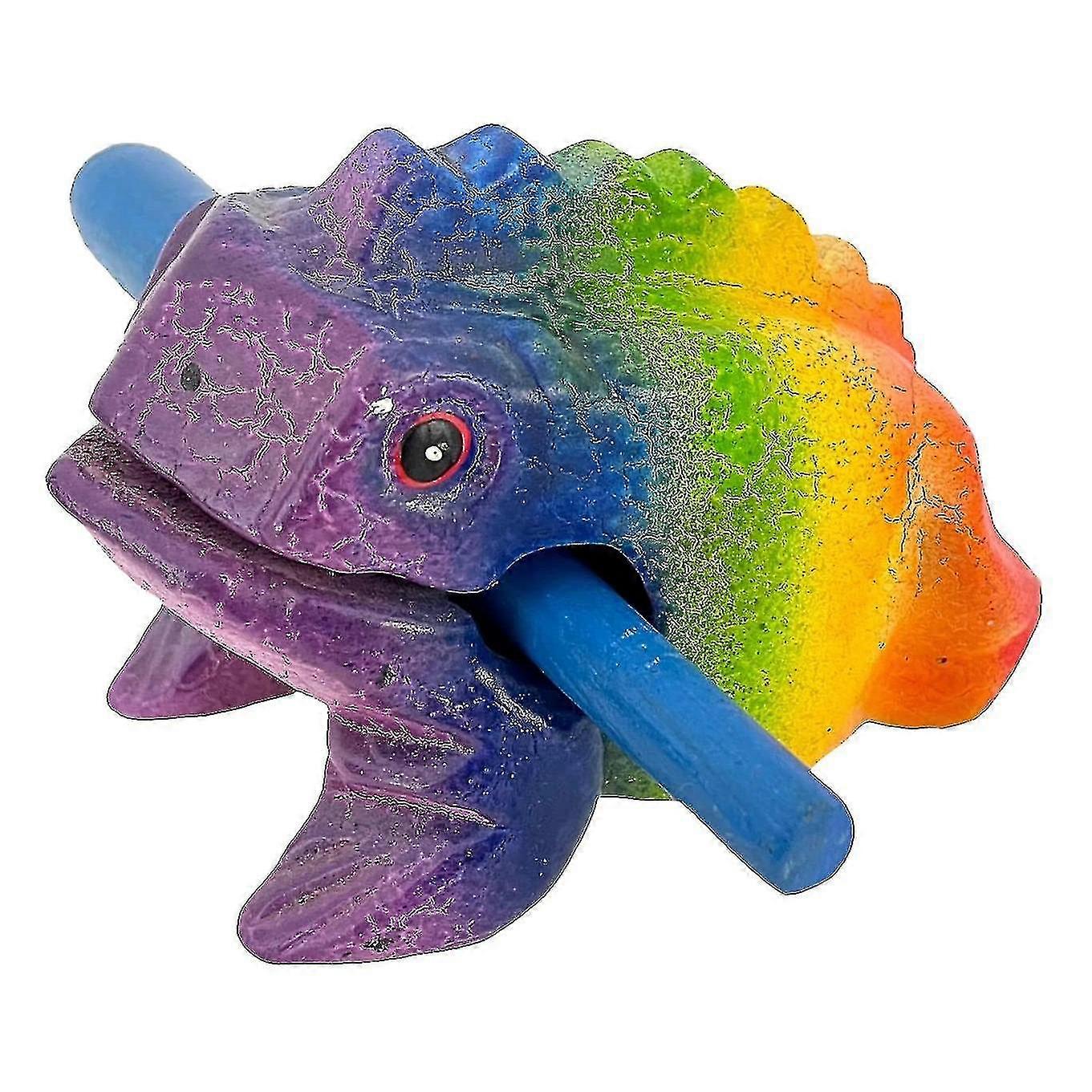 Dřevěná žába Perkuse Perkuse Hudba Multicolor Tw