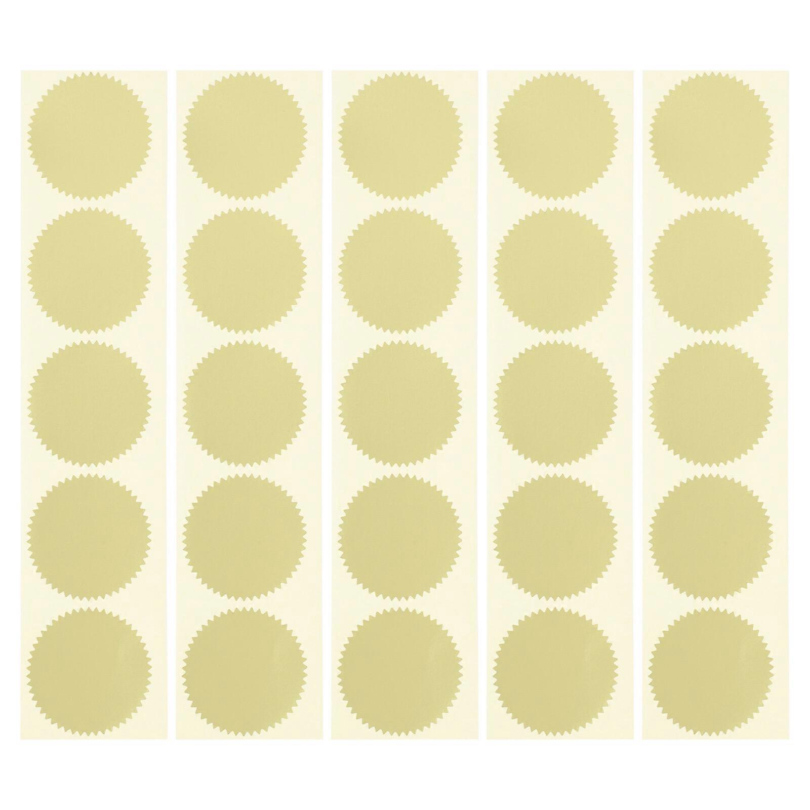 100 Pcs Gear Shape Seal Stickers Envelope Seal Certificate Files Seal Stickers
