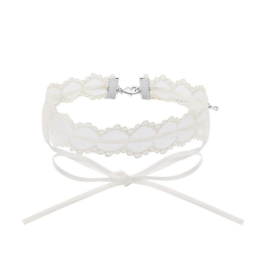 שרשרת תליון פפיון קולר עטיפת קולר שרשראות קולר פרחוני קולר אביזרים פרחוני אלסטי תחרה מתיחה שרשרת קולר