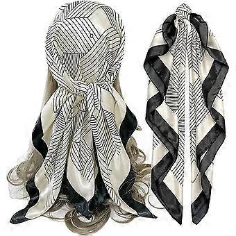 Women's Satin Scarves Silky Like Bandanas Hair Neck Scarf Sleeping Wraps