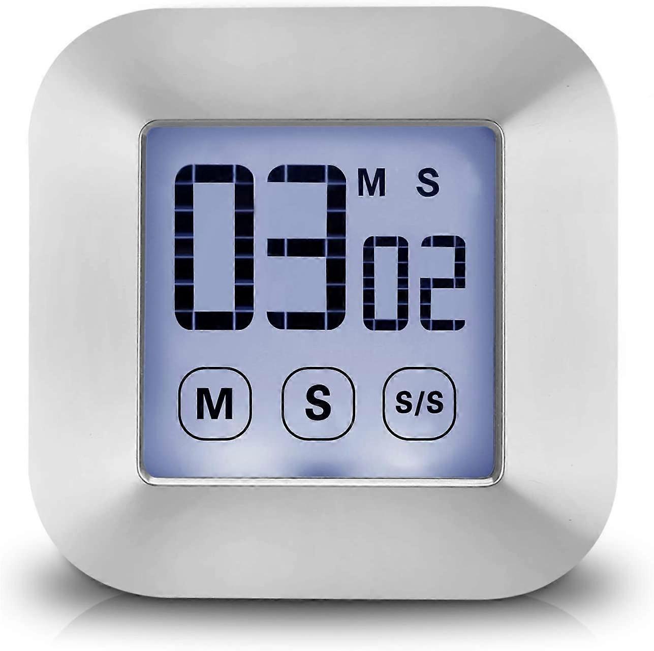 Touch Screen Digital Kitchen Timer Loud Alarm Cooking Timer Magnetic Kitchen Timer / Stopwatch LCD D