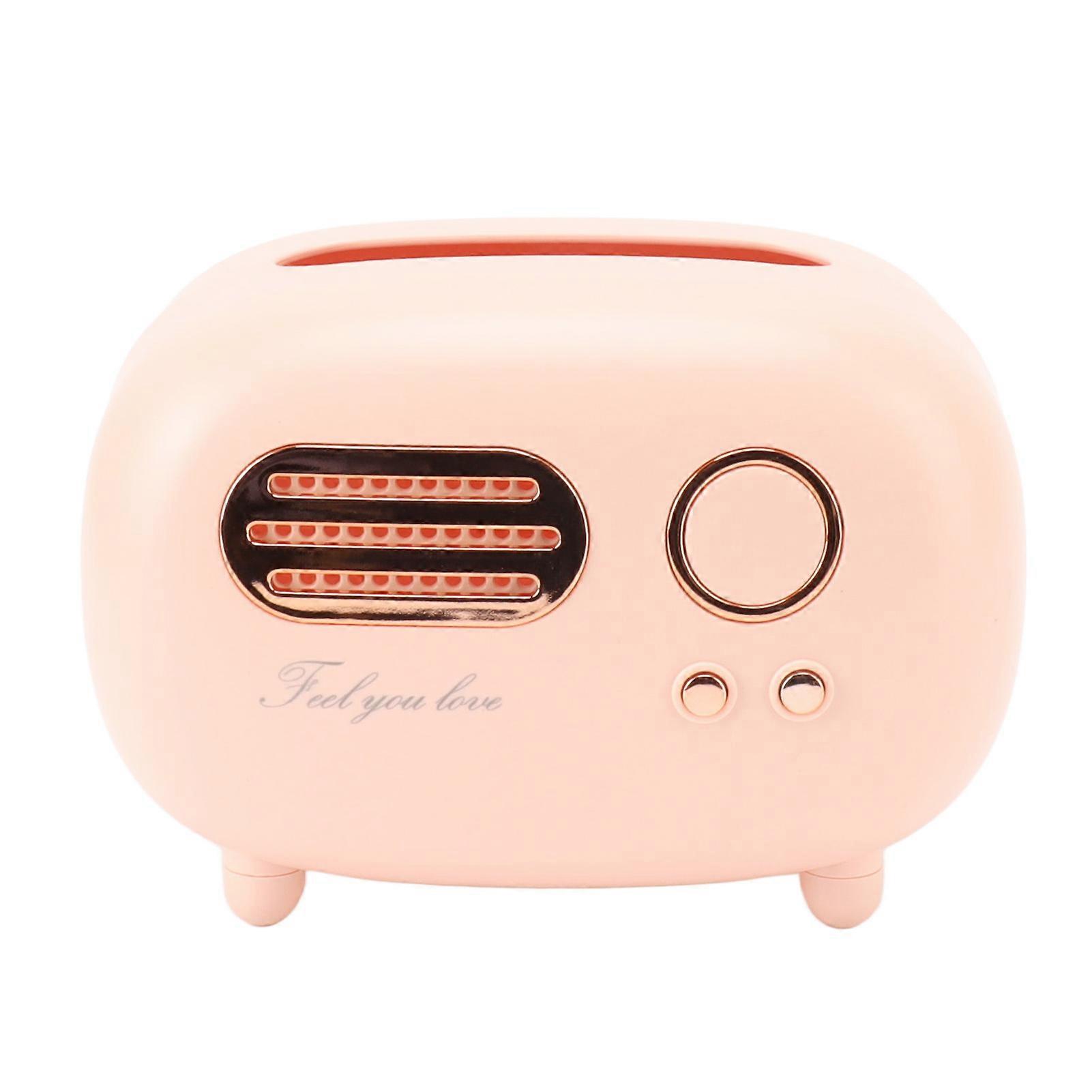 Taschentuchbox in Retro-Radioform, Vintage-Radio-Taschentuchbox für Badezimmer, Wohnzimmer, Schlafzimmer, Nachttisch, Schreibtisch
