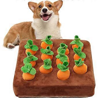 Interaktives Hundespielzeug Karotte Schnupfmatte fr Hunde Plsch Puzzle  Spielzeug Anti-Rutsch Nasenarbeit Ftterung Spiele Haustier Stress Relief  mit 12 Karotten | Fruugo DE