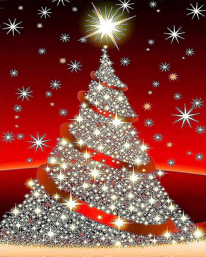 DIY 5D Diamond Art Christmas Tree Painting