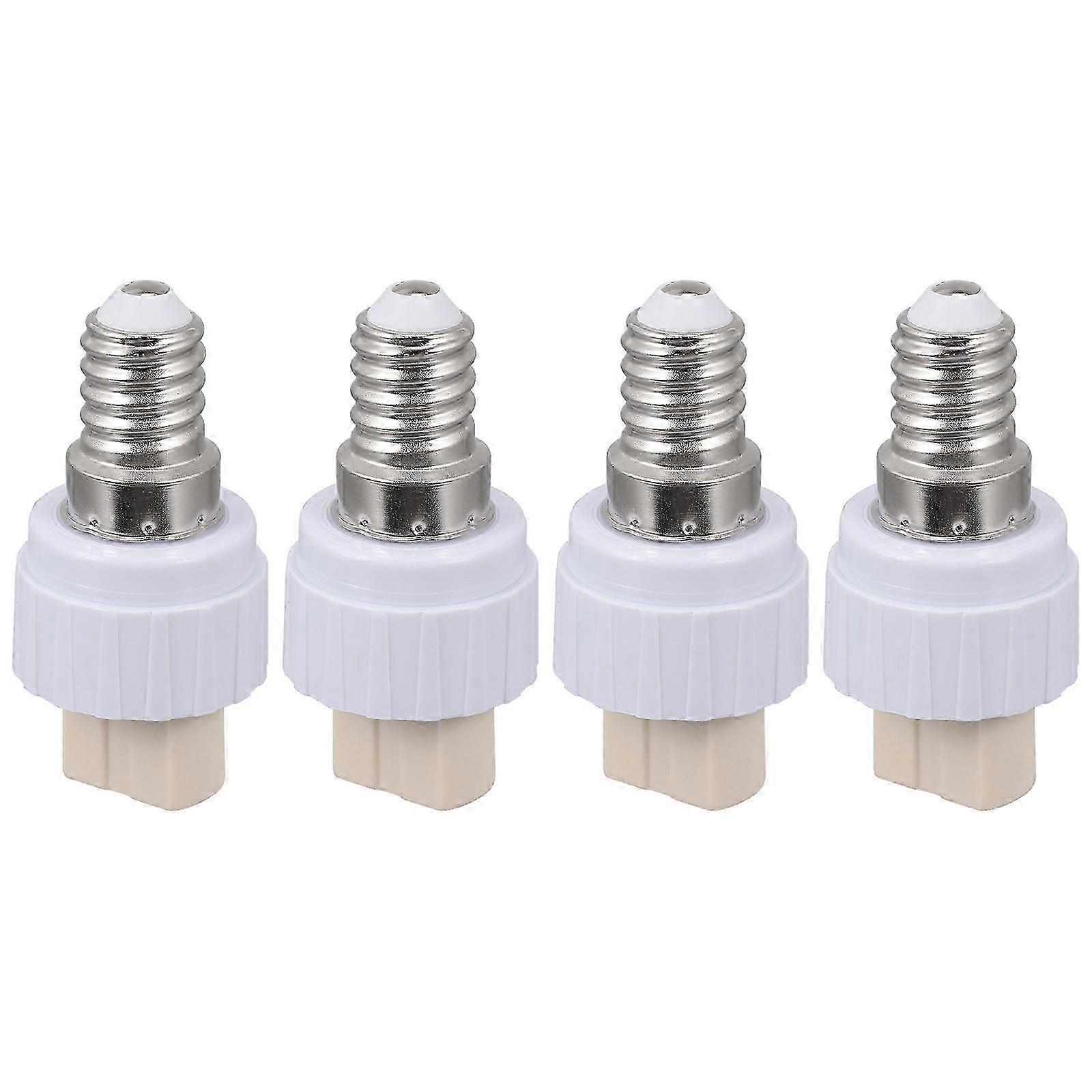 4pcs Lamp Bulb Adapter Lamp Socket Converters E14 to G9 Lamp Holder Converters