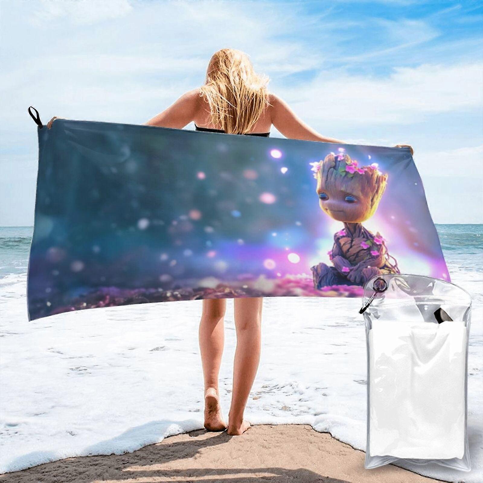 c217I Am Groot Microfiber Beach Prosopent Absorbent Quick Dry Lightweight LXMT132