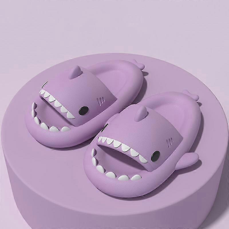 Shark Tofflor Halkfri Dusch Badrum Tofflor Mjuk Sommar Slide Sandaler För Vuxna Man Kvinnor