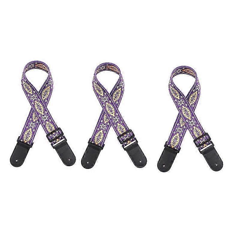 アコースティックギター、エレキギター、ベースギターに適したギターストラップ、A