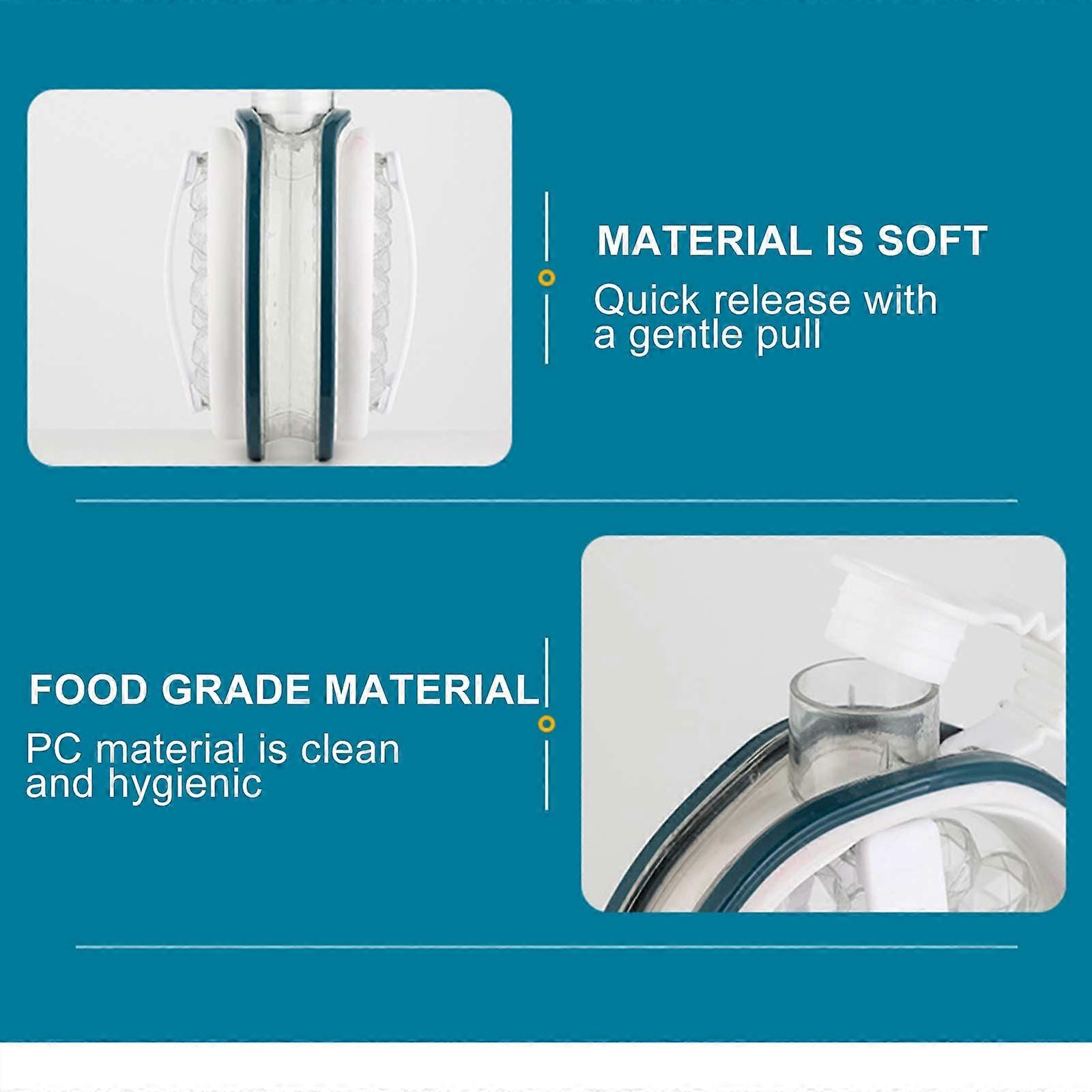 Ice Hockey Kettle 2 In 1 Cold Water Jug Pot Household 2-In-1 PC Frozen Silicone Light Gray Creative PP Two-in-one Box