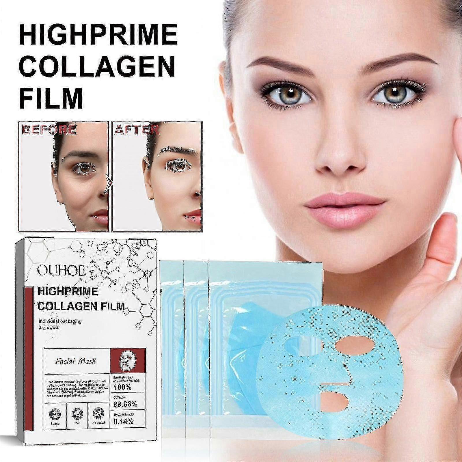 قناع الكولاجين OUHOE مرطب وترطيب وشد البشرة مضاد للتجاعيد ومضاد للشيخوخة وتقليل التجاعيد والنعومة