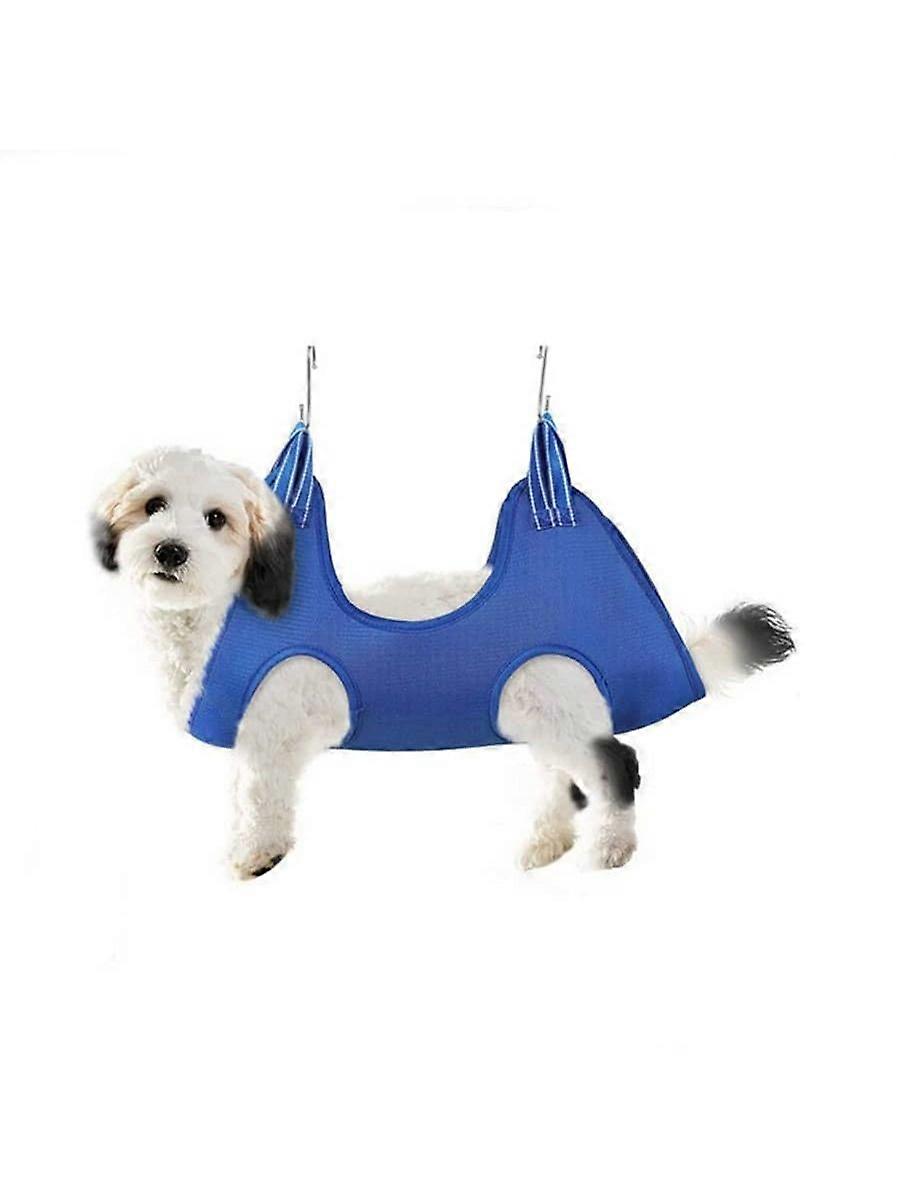 Pet Hammock - Cat And Dog Nail Trimming Restraint, Small-medium Pet Hammock, Blue