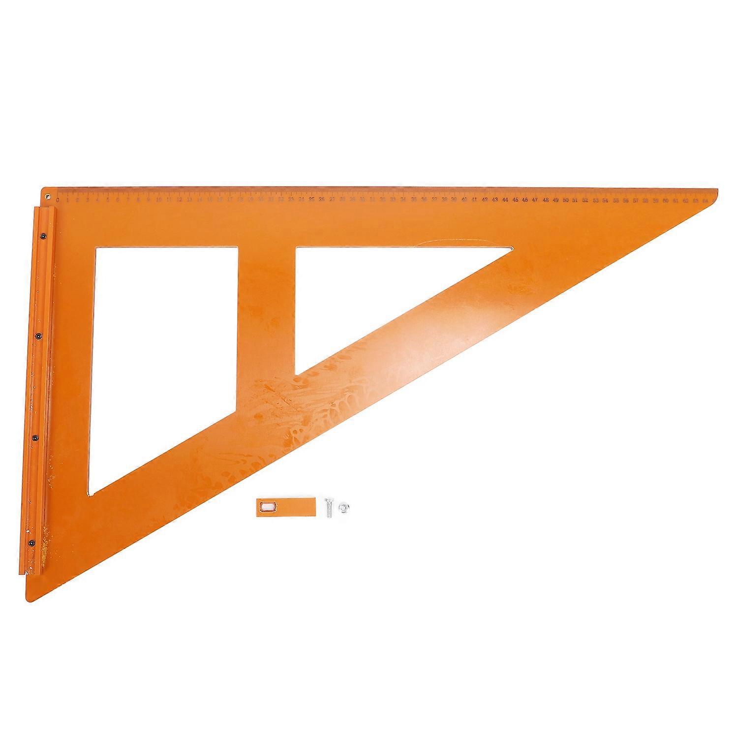 Woodworking Triangle Ruler 60x40cm Engineering Plastic High Accuracy Measurement 90 Degree Square Ru