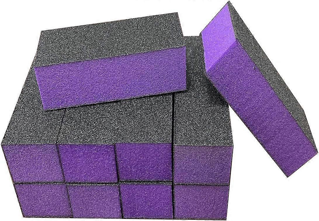 10 Pcs Nail Buffer Sanding Blocks, 100/180 Grit 3 Sides Nail Files