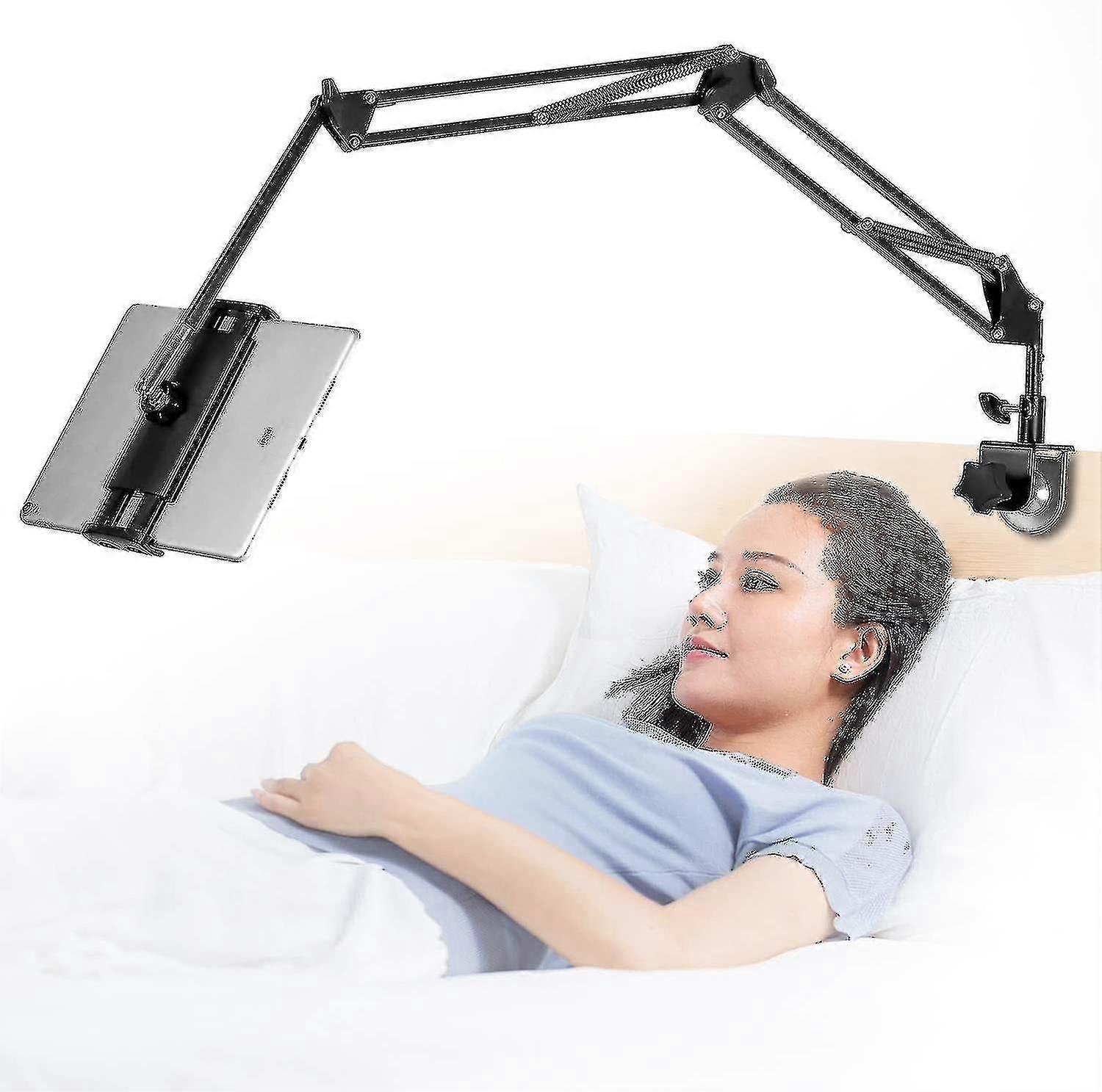 Tablet Holder For Bed, Adjustable And Foldable With 360 Degree Rotation For Iphone, Ipad, Cell Phone, Tablet, Kindle Fire Or Other Devices 1.85"-12.8"