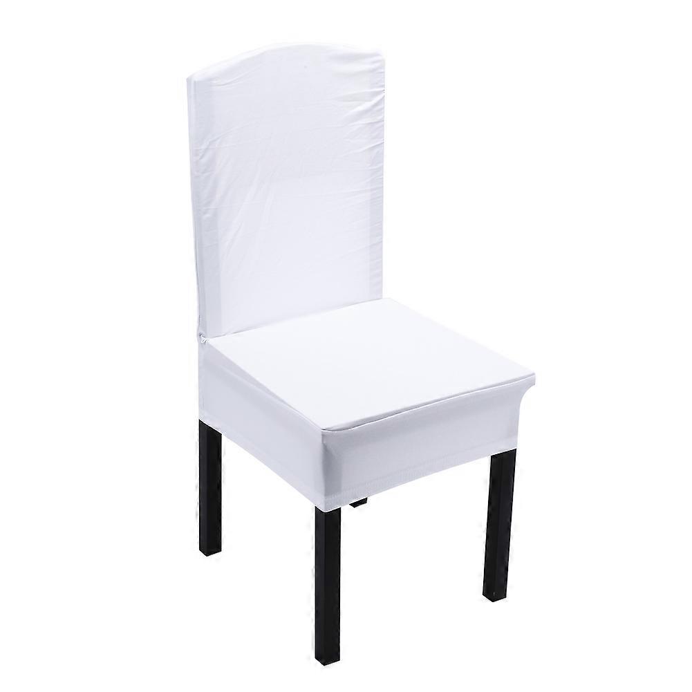 1 قطعة كرسي مرن يغطي ألوان الحلوى مقعد العشاء المنزلي زفاف الديكور #White