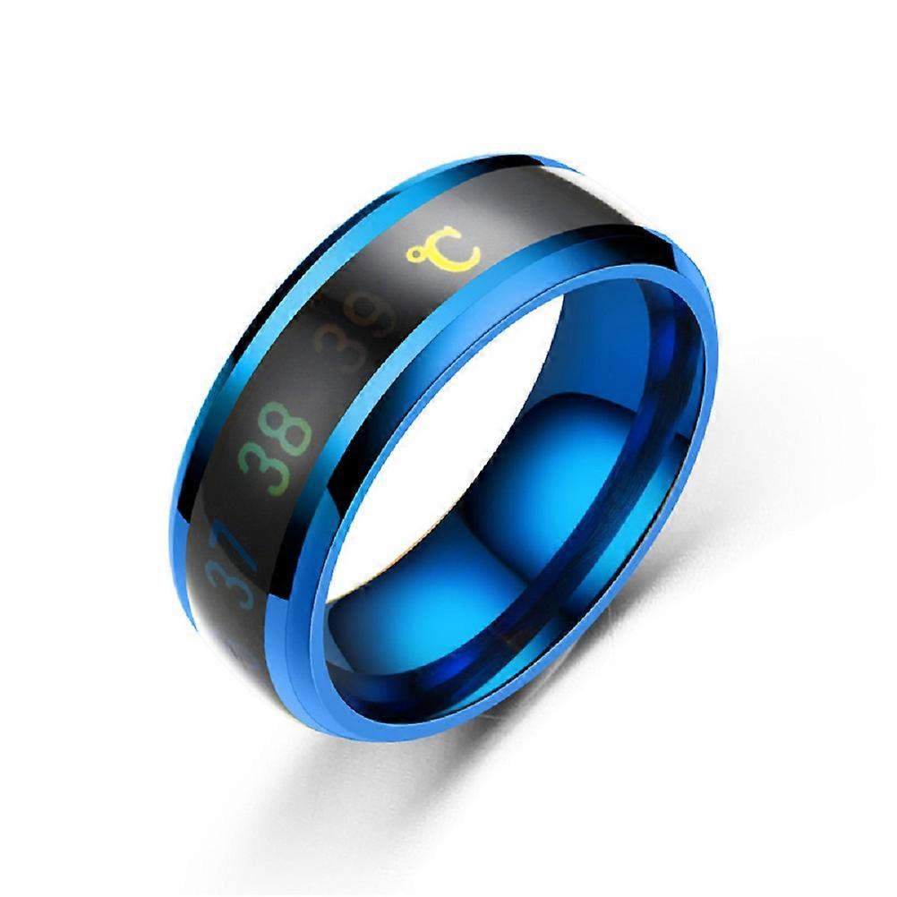 Temperature Sensitive Titanium Steel Mood Ring for Women