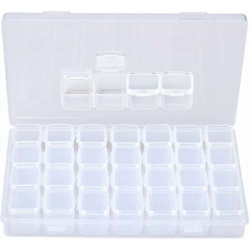 Schmuck-Organizer-Box mit 28 Fächern für Accessoires