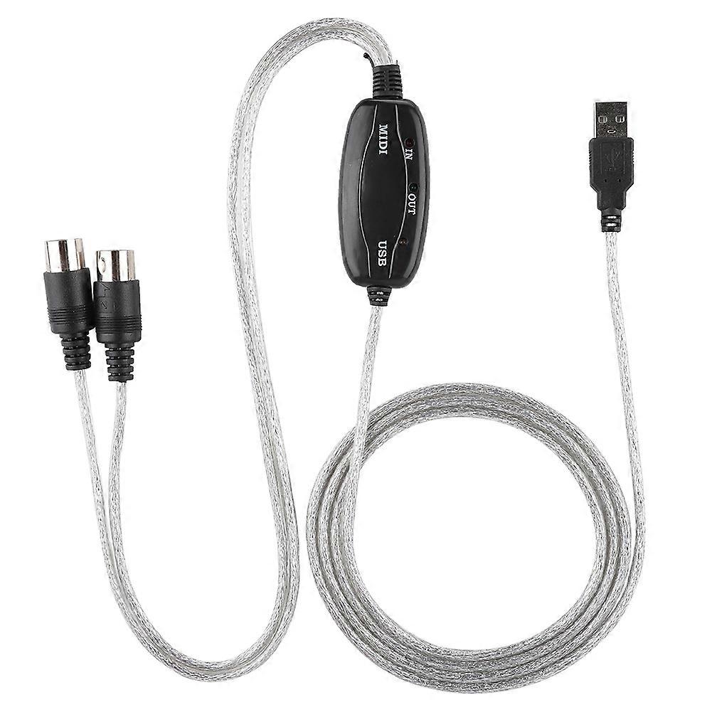MIDI to USB Cable Converter MIDI Interface Adapter Cord