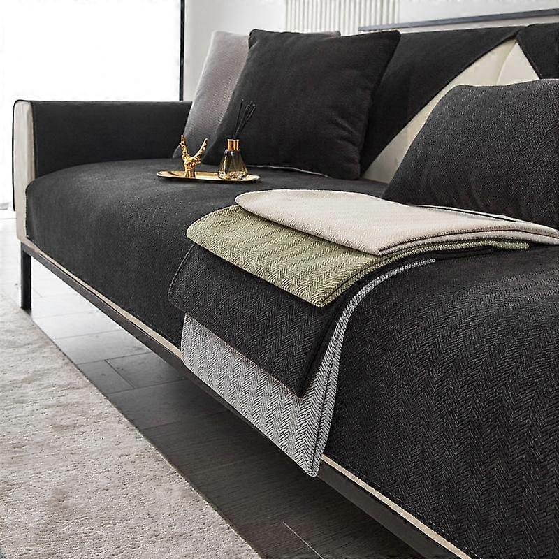 כיסוי ספה Chenille כרית ספה בצבע אחיד כרית ספה כרית ספה מונעת החלקה כיסויי משענת יד לבית