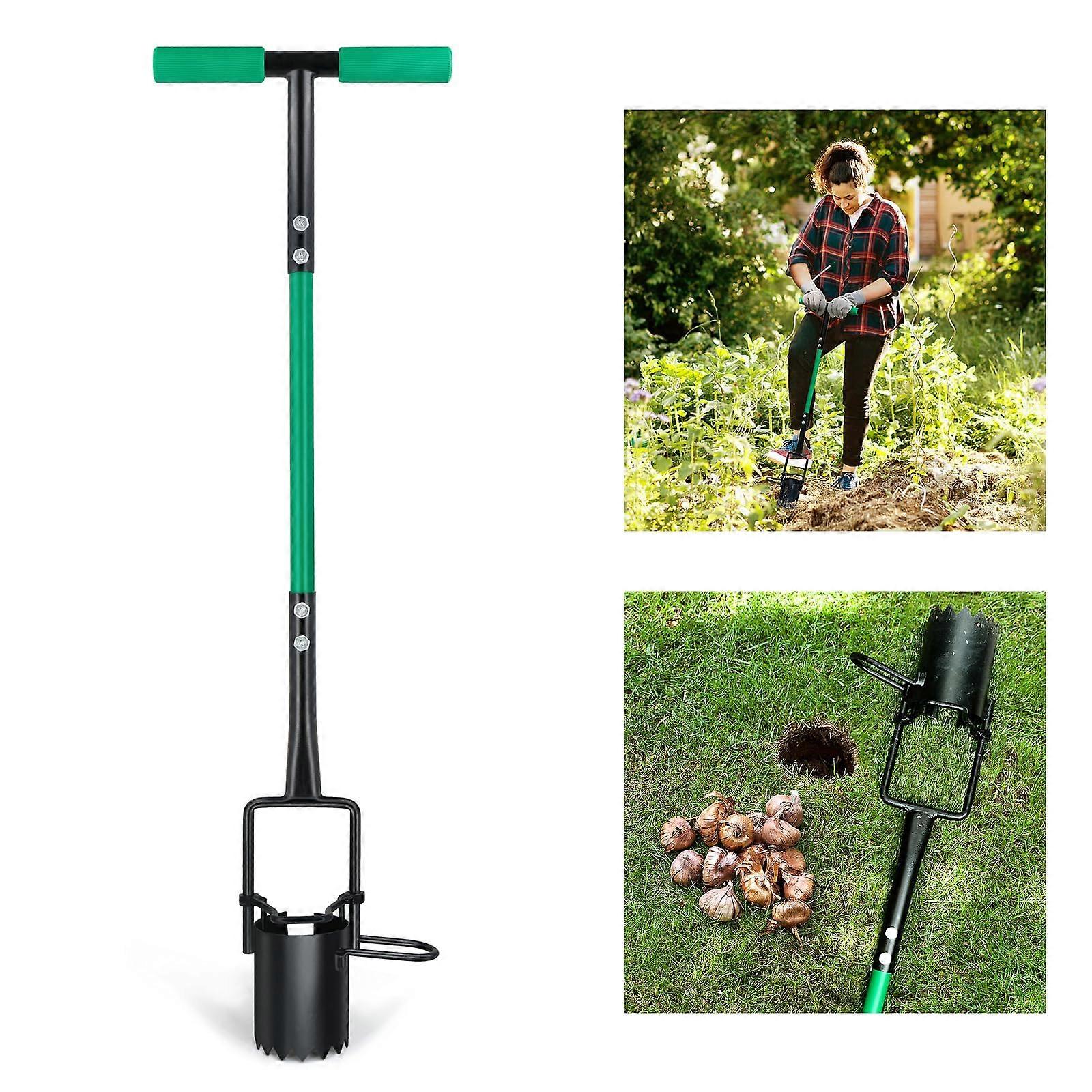 Lawn and Garden Tool Updated for Digging and Weeding, Steel Cultivator Hoe With Ergonomic Handle, 12-Inch Head