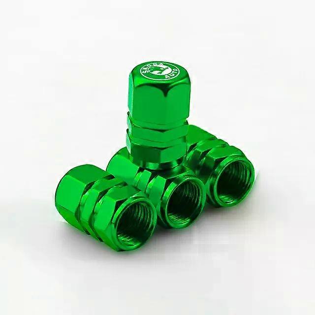 4Pcs Car Styling Tire Wheel Valve Cap Tire Valve Stem For Octavia Rapid Kodiaq Karoq Fabia Kamiq Superb Derivative VisionS MAXP