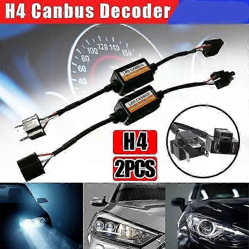 2xH4 Canbus Decoder Canceller Load Resistor for LED Headlight Conversion Kit