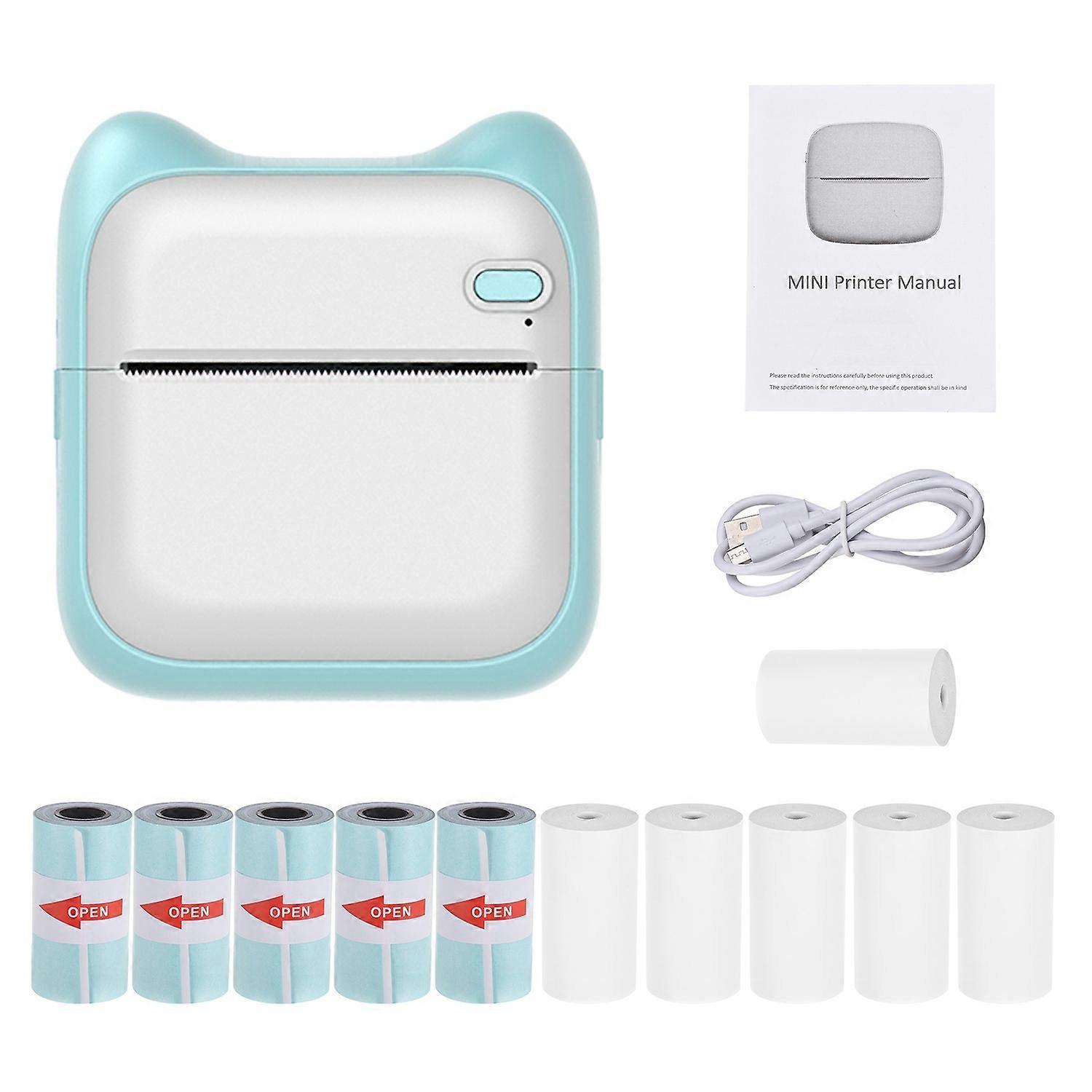 Mini Pocket Photo Printer Portable Thermal Printing Machine 203dpi Wireless BT Connection for Pictur