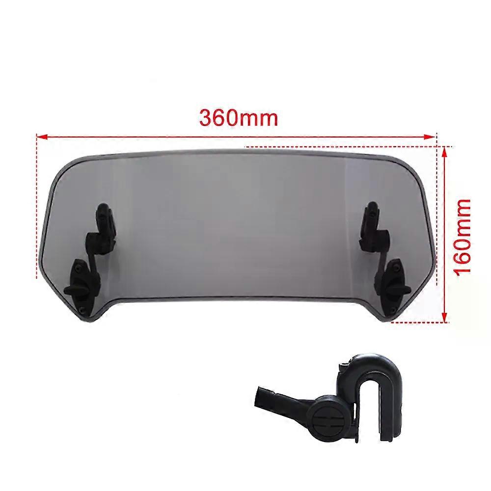 Universal Motorcycle Windshield Extension Adjustable Spoiler Clamp-On Windscreen Deflector compatible for    SUZUKI MAXP