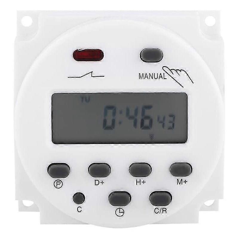LCD Digital Timer Switch, 17on/17off Weekly Programmable Computer Timer, Electronic Timer for Electrical Equipment/Home(220V)