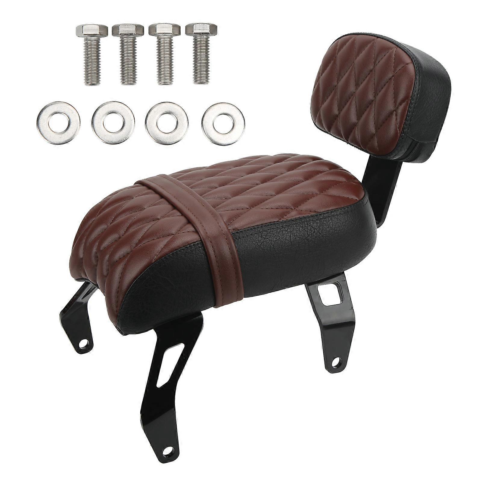Motorcycle Rear Passenger Leather Seat Cushion Backrest Kit 2882853 LNA Replacement for Scout Bobber Twenty 2020‑2021