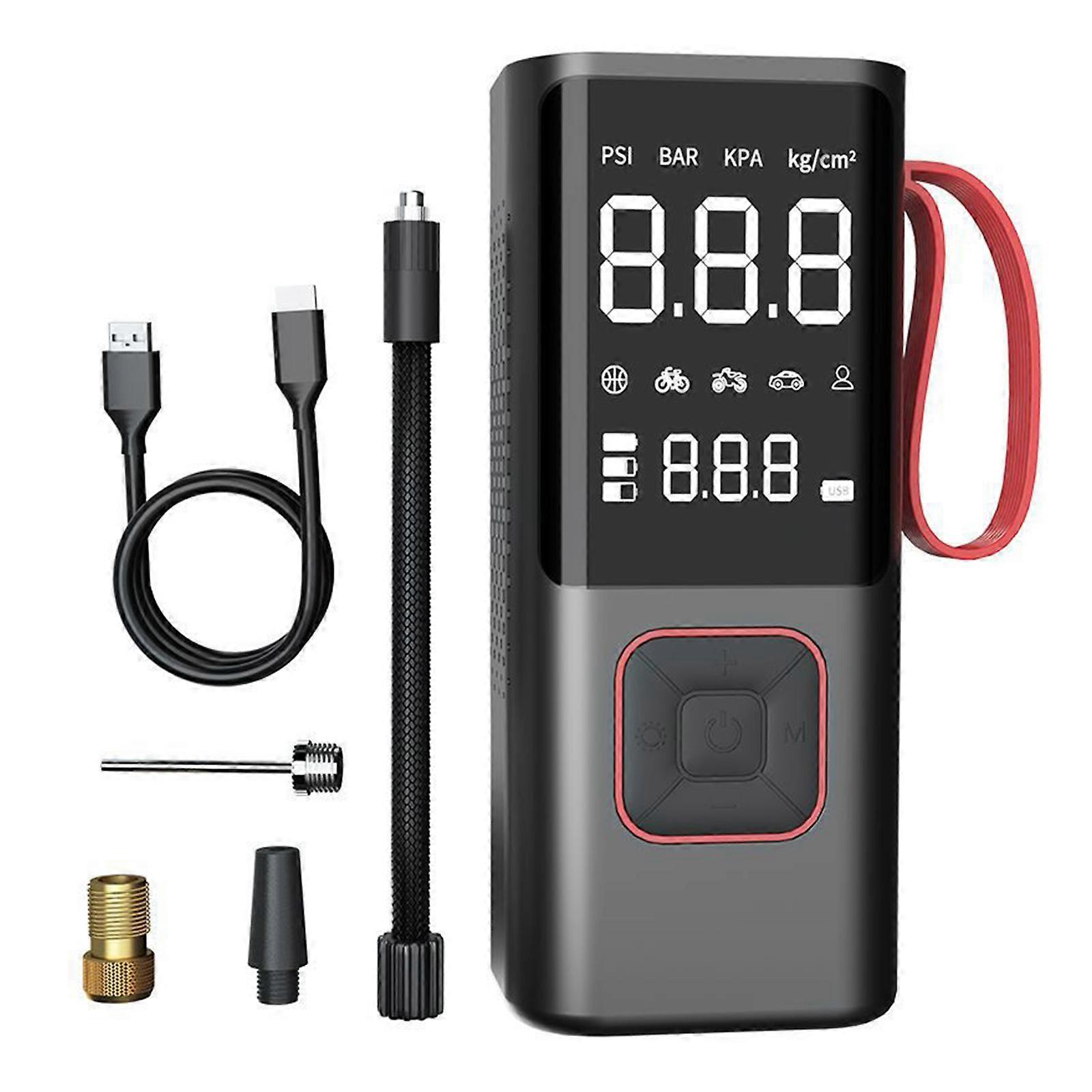 Portable Electric Air Pumps Small Compressor with Digital Display Multifunction Compact Air Compressor Pump Simple Operate