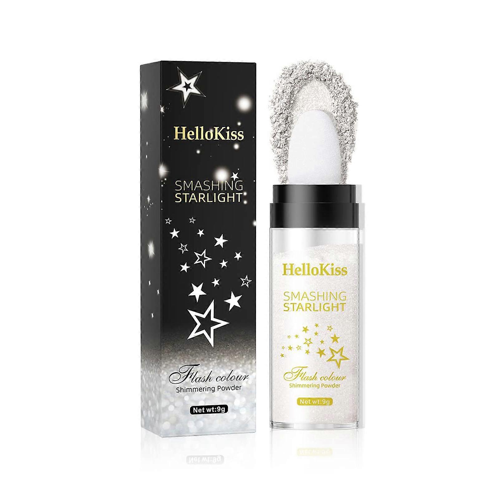 Highlighter Puder,Körper Glitter Highlighter Make-up Stick Gesicht Hochglanz Loses Highlight Puder,Make-up Stick aufhellen 01