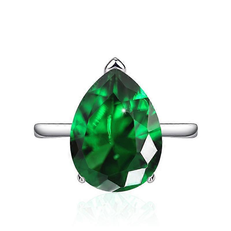 BELLA BOX Otwierane w kształcie gruszki Wymienne pierścienie dla kobiet Cyrkon Zaręczyny Party Prezent z biżuterią