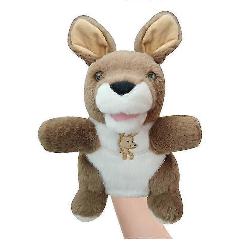 Plush Farm Animal Hand Puppet Toy Movable Mouth Dog Duck Horse Cow Sheep Pig Hand Puppet Doll Storytelling Prop Kids Gifts