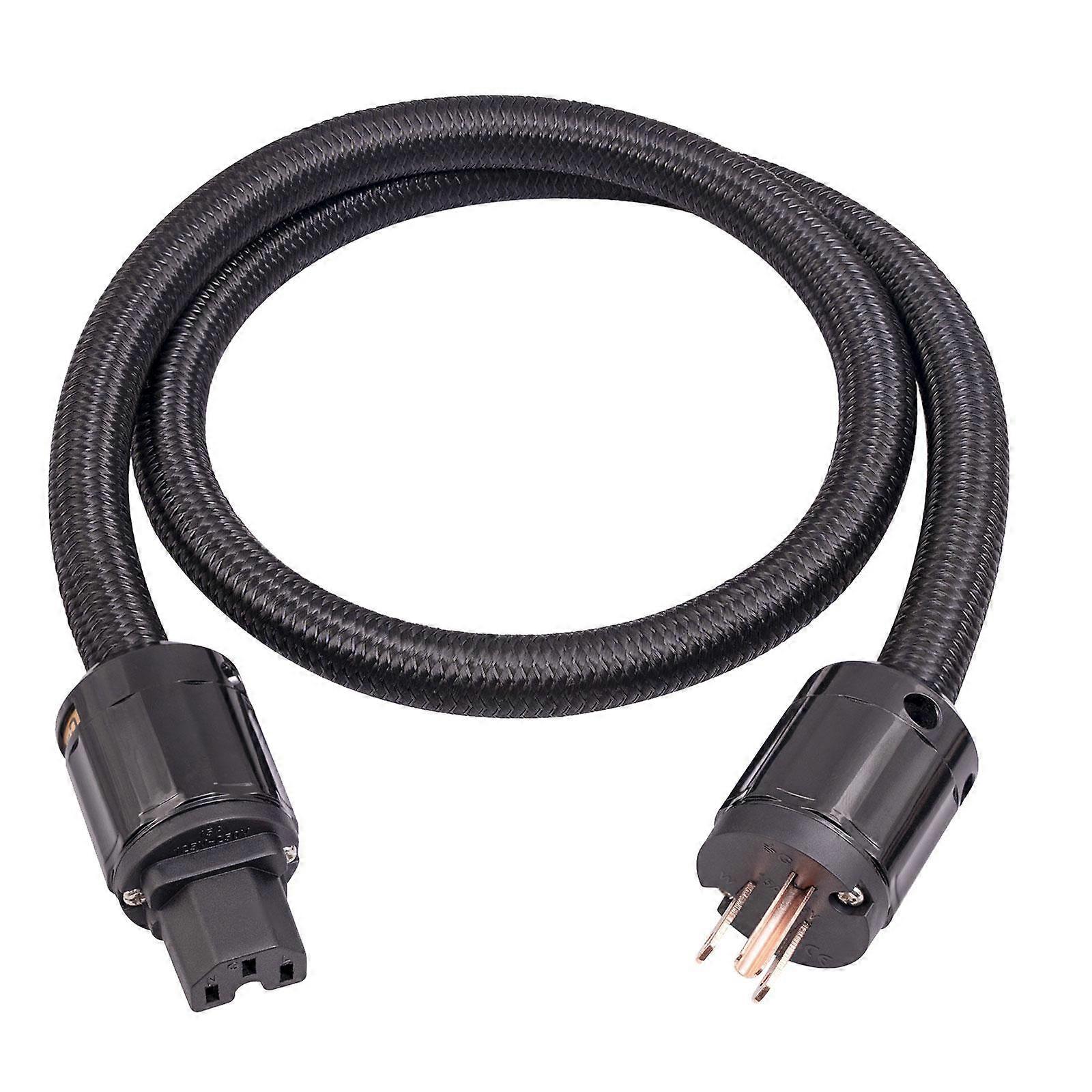 HiFi Power Cord HiFi Audio Power Cord Copper 3-prong Amplifier Power Cord Plug