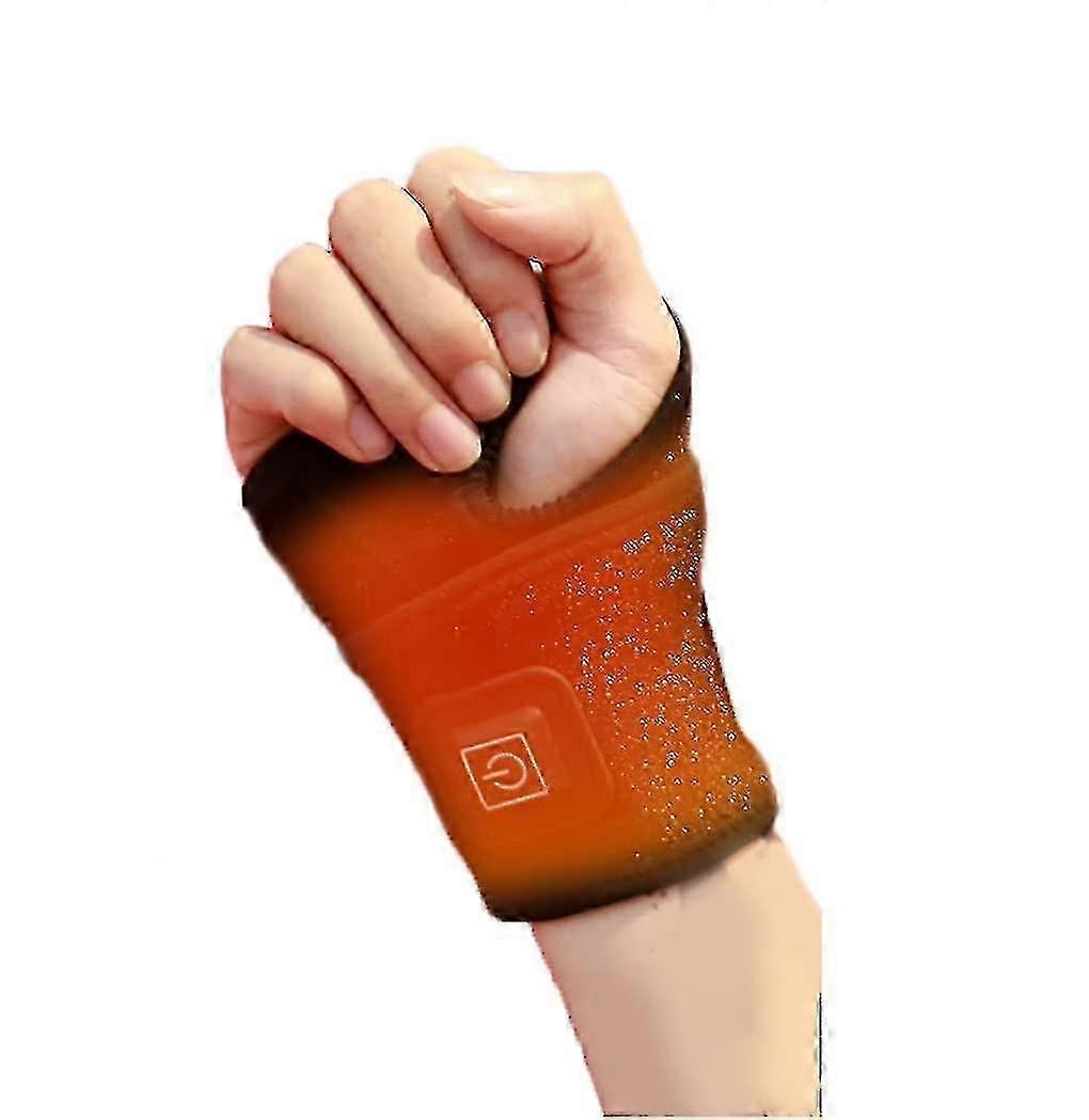 1 Pc Electric Heated Wrist Brace, Men Women Wrist Heating Pad Adjustable 3 Heat Levels Wristband Heat Therapy Wrist