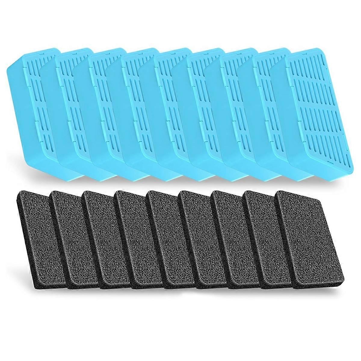 katt vann fontene filtre 2.2l / 74oz automatisk kjæledyr vann fontene erstatning filtre og svamper 9 stk