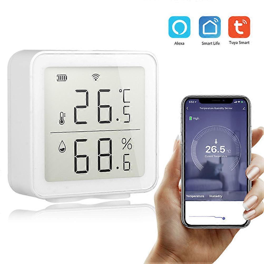 Smart WiFi Sensor Hygrometer Outdoor Indoor Thermometer Digital LCD Display Temperature Humidity Monitor