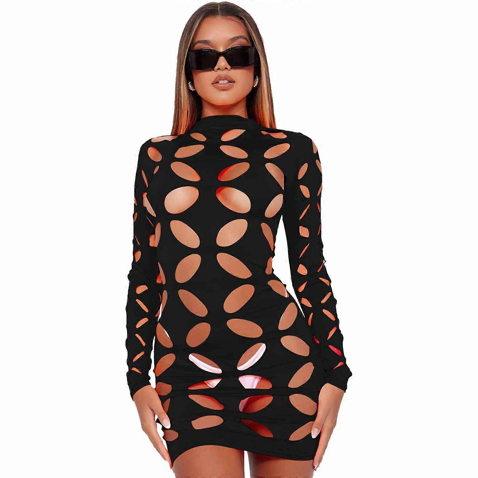 women's sexy black dress Black Fashion Evening Dress